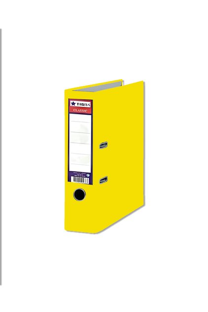 Classic Wide Plastic Folder 1 Piece Yellow Office File Folder