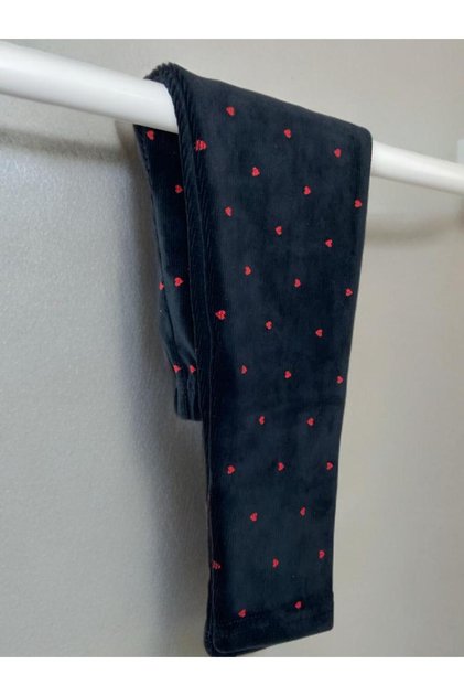 Girl's Velvet Ribbed Tights