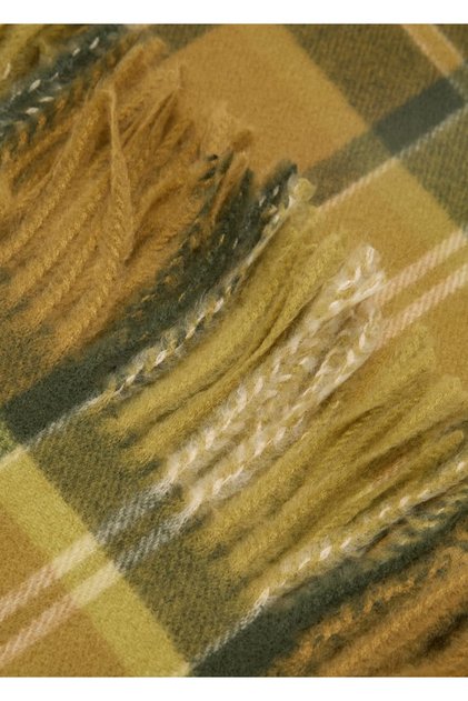 Checked Scarf with Tassels