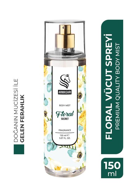 Floral Secret Parfümlü Kadın Vücut Spreyi Vücut Kokusu Vücut Misti Body Mist Spray 150ml