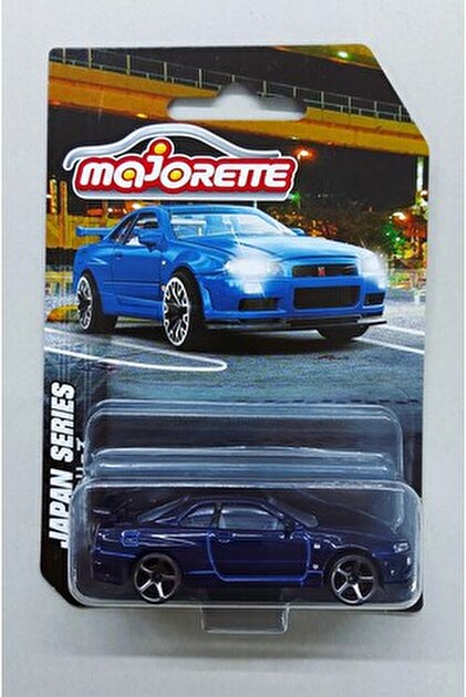 HOT WHEELS Majorette Nissan Skyline GT-R (BNR34) Bayside Blue