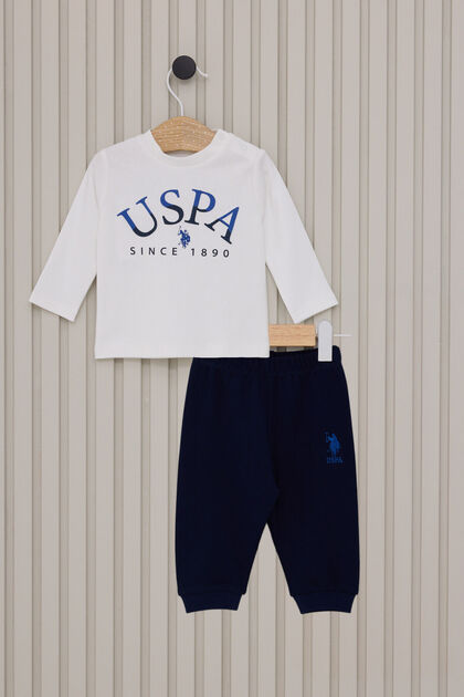 U.S. Polo Assn Baby Boy White Set