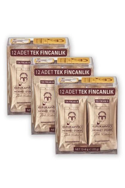 Tek Içimlik Türk Kahvesi 12x6gr - 3 Adet