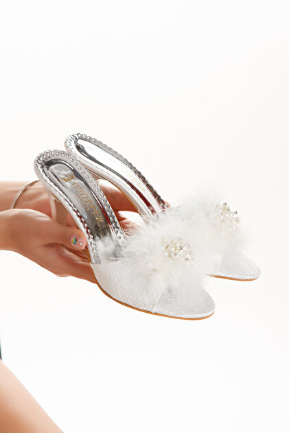 Women's Thin Heeled Bridal Dowry Slippers