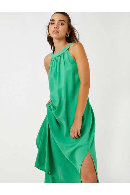 Halter Neck Midi Dress