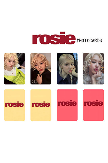 ロゼ　ROSE トレカ　2種　ポップアップ　rosie BLACKPINK ② Kpop Dünyasi BLACKPINK ROSE '' Rosie '' POB 2 Photocards Set