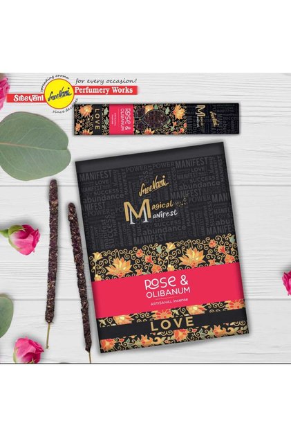 (GÜL-OLİBANUM) Manifest Sanatsal El Yapımı Premium Kalite Tütsü