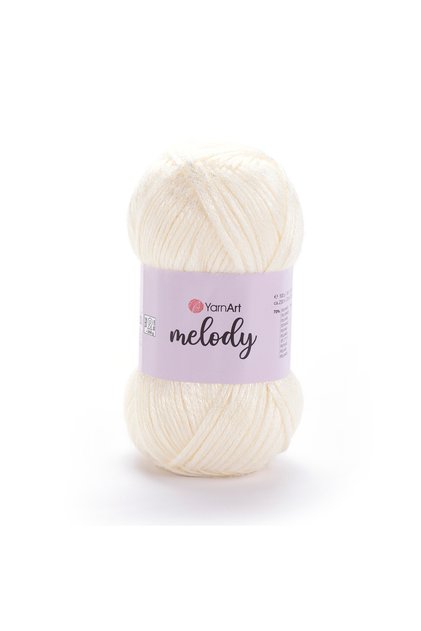 Melody - Shiny Hand Knitting Yarn Off White-880