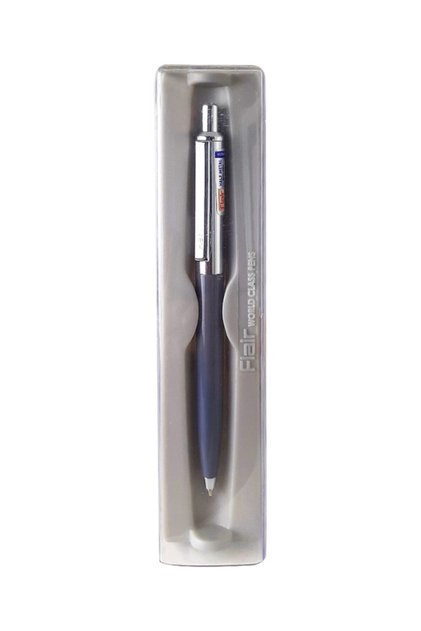 Half Metal Smooth Writing Ball Pen, Blue