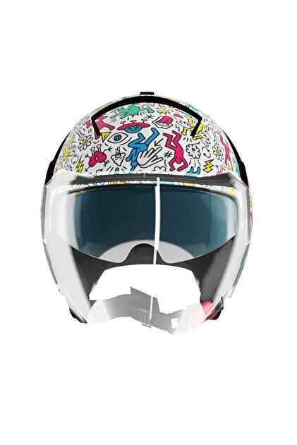 Shiro Sh-64sv Tokio Doodle Açık Motosiklet Kaskı - Fiyatı, Yorumları