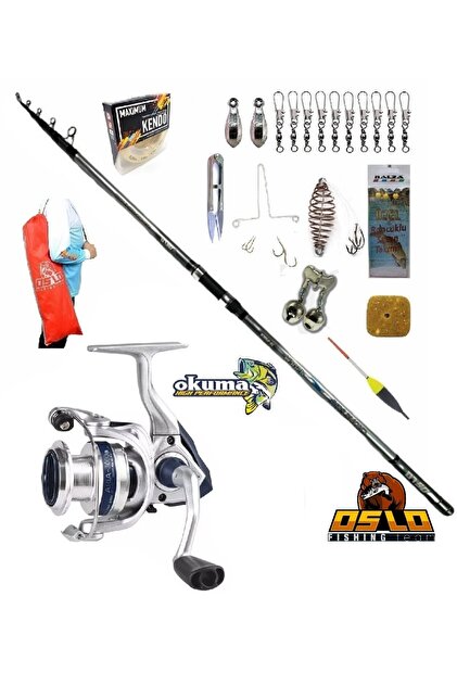 Okuma Aria-6000a Oslo Crome 420cm 70-250gr Profesyonel Surf Sazan