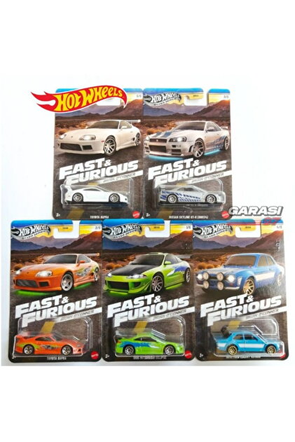 HOT WHEELS Fast And Furious 5'li Set SİLVER SERİES ÖZEL