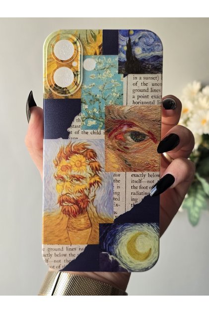 iPhone 16 Plus Compatible Patterned Transparent Phone Case