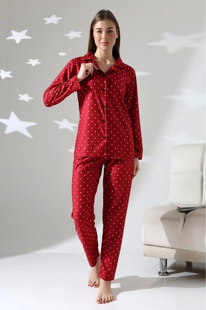 New Year's Gift Red Star Pajama Suit