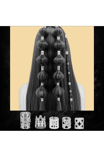 Bohemian Hair Ring-Hair Earring Crowned 10-Piece Hair Charms (Bc-1151)