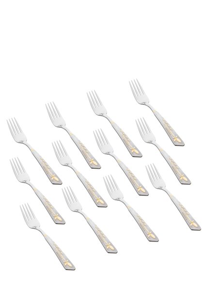 12-Piece Stainless Steel Dinner Fork Set