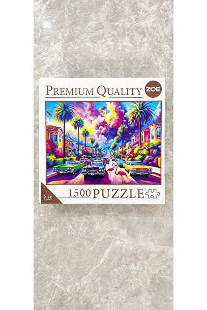 Genel Markalar ZOE PREMIUM QUALITY 1500 PARÇA KUTULU PUZZLE NEON