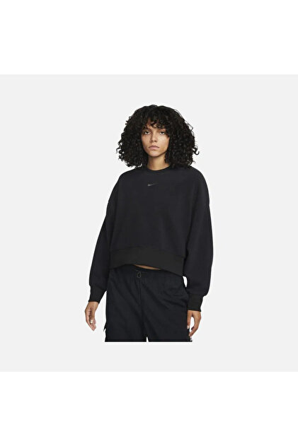 nike oversize crop crew sweatshirt