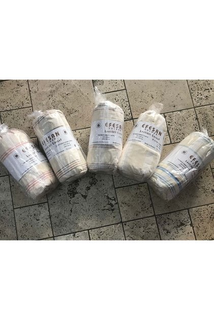 طقم ملاءة سرير فردية من القماش الطبيعي - مرن (100x200+30)