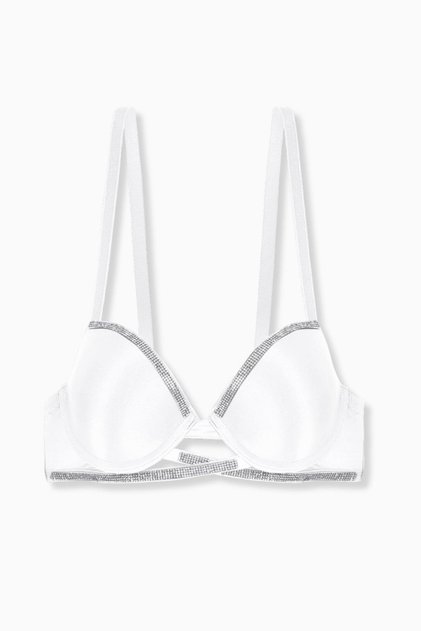 Noa Stone Detailed Micro Bra - Padded - 2572 - Ecru