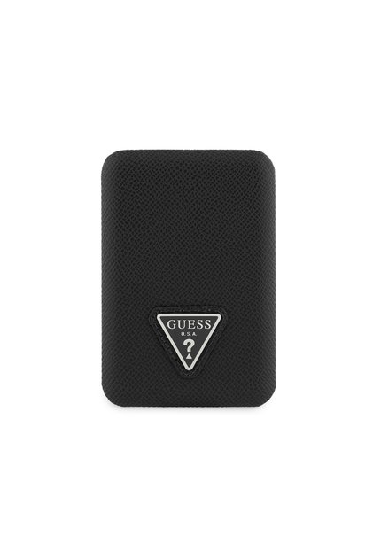 Lisanslı Powerbank Led Işık Göstergeli PU Deri Üçgen Logolu 5000mAh 15W Siyah