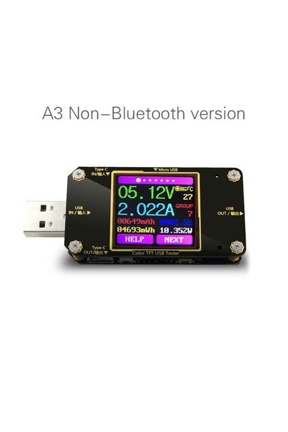 جهاز اختبار USB 32 فولت 7 أمبير A3 8 أمبير من النوع C لمراقبة الجهد الحالي وشحن سريع وسعة بنك طاقة البطارية PD