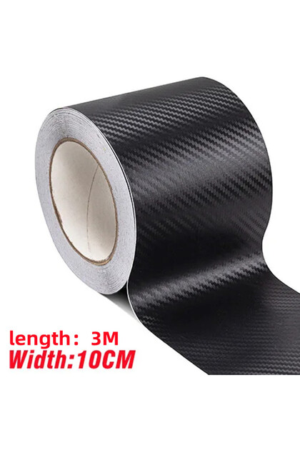 3D 10CMX3M 3D Nano Carbon Fiber Car Bumper Door Guard Protection Film 3m Car Door Sill Protector Sti