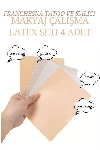 Tatoo and Permanent Makeup Player Set 4 Pieces Latex Mix Set