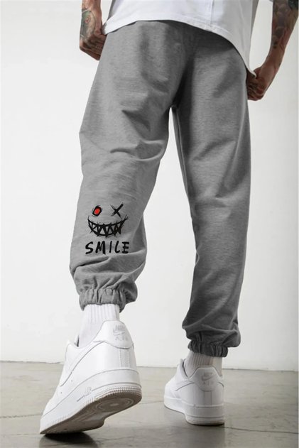 SMILEE Paca Lastikli Erkek Bel Slimfit Eşofman Altı