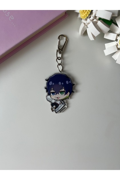 Blue Lock Anime Aiku Anime Acrylic Keychain / Bag Ornament