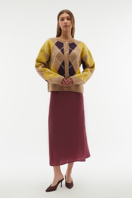 Midi A-Line Skirt