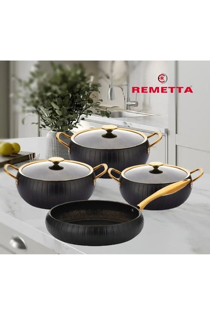 GRANİT LİVİA GOLD 7 Prç. TENCERE SETİ