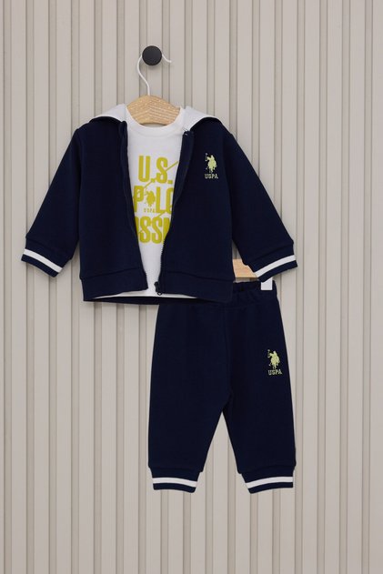 Baby Boy Navy Blue 3 Piece Set