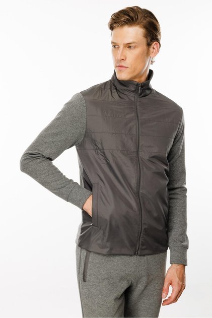 Men's Quilted Sweatpants - Antra/Melange