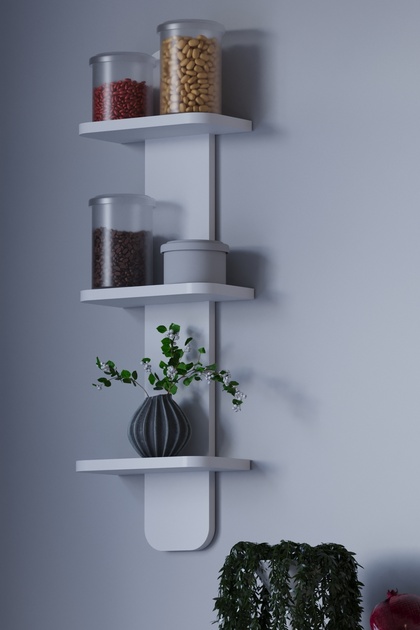 HMC DECOR Çok Amaçlı Duvar Rafı Düz Beyaz - Fiyatı, Yorumları