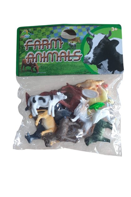 12 Parça Çiftlik Hayvanları Figür Hayvanlar 3-6 Cm Arası