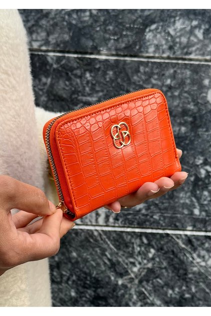 Women's Multipart Wallet with Orange Wallet