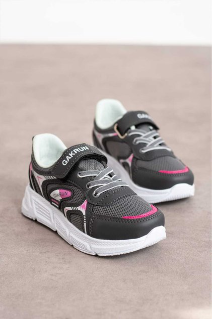 Unisex Kids' Comfortable, Lightweight Sneaker Sports Shoes with Elastic and Velcro Closure GAK-2025