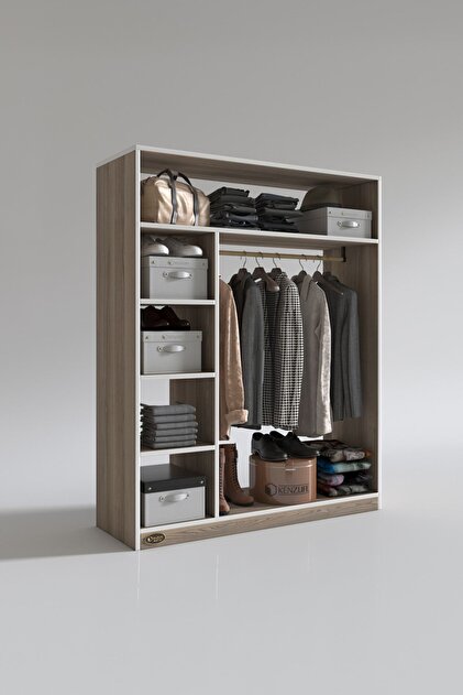 Kenzlife Giysi Dolabı Necmettin 150*120*40 Crd Gardırop - Fiyatı