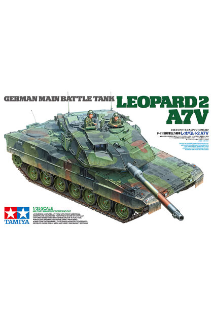 TAMIYA 1/35 German Leopard 2 A7V Plastik Tank Maket Kiti, Demonte