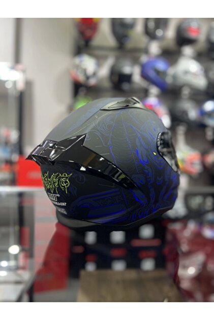 MTS 801 Navy Mavi Kapalı Kask Ayna Vizrölü - Fiyatı, Yorumları