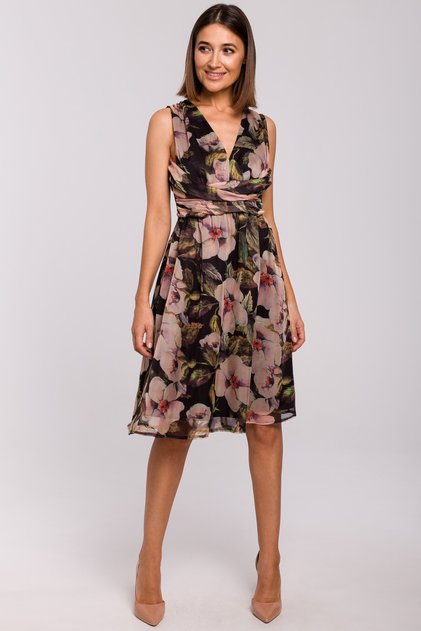 Rochie din sifon fara maneci