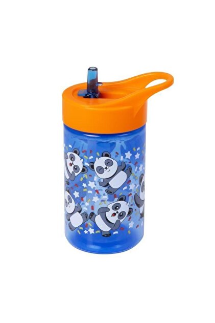 430 Cc Panda Patterned Bpa Free Blue Flask