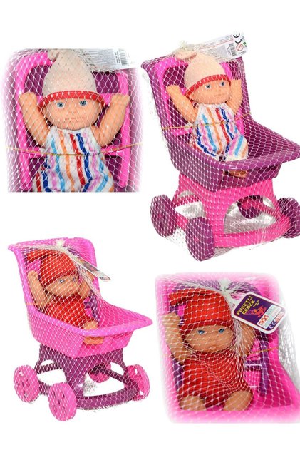 08514 Bebekli Oyuncak Bebek Arabalı Pusetli Bebek Arabası Mini Set 1 Adet Fiyatıdır