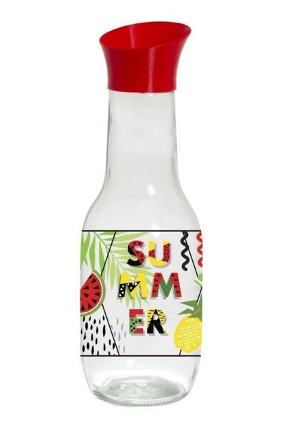 1 Lt Summer Desenli Karaf Su Şişesi