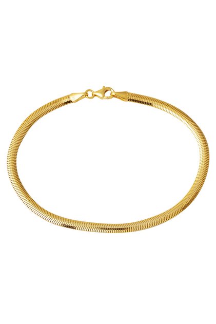 Balıksırtı İtalyan 14 Ayar Altın Bileklik 3 mm. Enli
