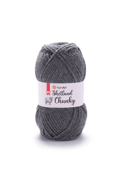 Shetland Chunky - Hand Knitting Thread Dark Gray-631