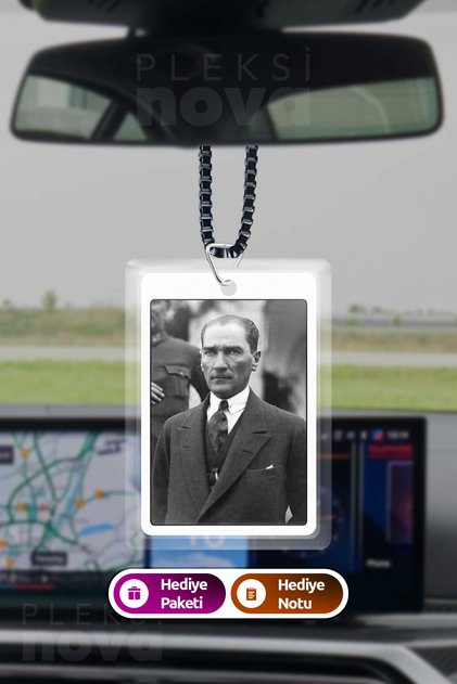 Mustafa Kemal Ataturk Photo Car Ornament Rearview Mirror Ornament