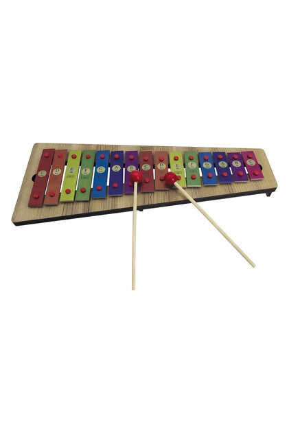 MT-15 Metalofon 15 Alüminyum Tuşlu Orff - Ritim Aleti + 2 Adet Baget