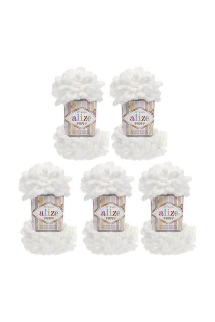 ALIZE PUFFY 55 FĂRĂ DE TRICOTAT DE MÂNĂ ALB